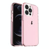 For iPhone 15 Pro Shockproof Terminator Transparent Phone Case(Pink)