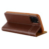 For iPhone 11 GEBEI Top-grain Leather Horizontal Flip Protective Case with Holder & Card Slots(Brown)