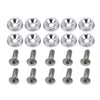 10 PCS Car Modified Screw Gaskets Bodywork Stainless Steel Gasket Bolts, Diameter: 19mm(Silver)