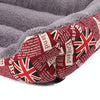 Small Black Dog Kennel Mat, Warm & Cosy, 43x32x10cm