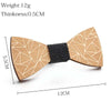 Wooden Bow Tie Men Handmade Bow Tie, Color: Geometric Shadow Pattern