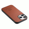 For iPhone 12 Pro Max Twill Fabric Leather Skin Back Phone Case(Brown)