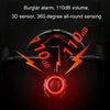 Bicycle Smart Taillight Anti-theft Alarm Brake Warning Light, Model: WL03C Set + Silicone Remote Control