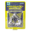Stress Relieving Alloy Massage Bracelet Infinite Flip Fingertip Chain Fidget Toy(Silver Gray)