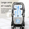 USB Powered Cooling Pad Baby Stroller Seat Cushion with Fan 3 Speed Adjustable Levels, Size: 36 x 88cm(Gray)
