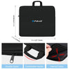 PULUZ 46cm Ring LED Lights Portable Zipper Storage Bag Carry Handbags, Size: 48cm x 55cm(Black)