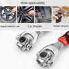 CY-0015 Multi-Function Universal Sleeve Wrench, Specification: 12-19mm 8 In 1 With Magnetic