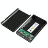 HAWEEL DIY 4x 18650 Battery (Not Included) 12000mAh Dual-way QC Charger Power Bank Shell Box with 2x USB Output & Display,  Support QC 2.0 / QC 3.0 / FCP / SFCP /  AFC / MTK / BC 1.2 / PD(Black)