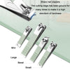 Stainless Steel Nail Clipper Nail Art Tool Set, Color: 12 PCS/Set (Green)