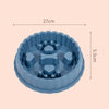 Slow Feeder Dog Bowl, Anti-Choke Cat Bowl, Blue, 27cm