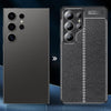 For Samsung Galaxy S25 Ultra 5G Litchi Texture Shockproof TPU Phone Case(Black)