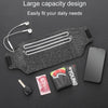 Outdoor Running Cell Phone Waist Pack Men And Women Waterproof Sports Gear, Style: Single Zipper Hemp Gray