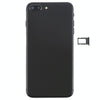 iPhone 8 Plus Back Cover Assembly Black - Keys, Speaker, Tray