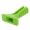 Dog Toothbrush Chew Toy, Small Green, Rubber