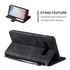 For Samsung Galaxy S10 Plus Skin Feel Splicing Horizontal Flip Leather Case with Holder & Card Slots & Wallet & Photo Frame(Black)