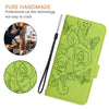 For Samsung Galaxy A26 Embossed Rose RFID Anti-theft Leather Phone Case(Green)