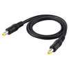 DC Power Plug 5.5 x 2.5mm Male to Male Adapter Connector Cable, Cable Length:50cm(Black)