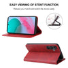 For Samsung Galaxy M54 Magnetic Closure Leather Phone Case(Red)