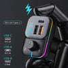 C24 Car Bluetooth MP3 Player Fast Charging FM Transmitter Wireless Handsfree