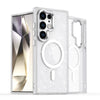 For Samsung Galaxy S24 Ultra 5G Glitter MagSafe Shockproof Phone Case(White)
