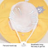 1015 Summer Children Sun Hat Outdoor Sun Protection Bucket Hat With Shawl(Pink)