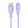 Baseus Pudding Series 100W USB to Type-C Fast Charging Data Cable, Length:1.2m(Purple)
