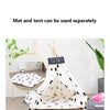 Foldable Pet Tent, Medium (50x50x60cm), Breathable Canvas & Pine