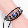 Twelve Constellations Multilayer Beaded Cowhide Bracelet, Style: Scorpio Luminous