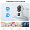 4MP HD Smart WiFi IP Camera, Indoor PTZ, Motion Detection, EU Plug, White