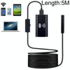 F99 HD Mobile Phone Endoscope, 8mm Waterproof Pipe Endoscope, Wifi Version, Flexible Cord, Length: 5m (Black)