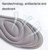 10pairs 5D Nano Antibacterial Deodorant Breathable Anti-Slip Massage Insole, Size: 41-42(Navy Blue)