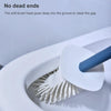 Household Toilet Brush Soft Bristle Wall-mounted Toilet Brush(Pale Blue)