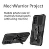 For Samsung Galaxy S25 Ultra 5G Armor Warrior Shockproof PC + TPU Phone Case(Black)