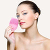 F35 Household Waterproof Electric Silicone Facial Cleanser Ultrasonic Massage Vibrating Facial Cleanser(Pink)