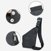 Multi-Function Portable Anti-theft Polyester Business Chest Bag Outdoor Sports Left Shoulder Bag for Men (Grey)