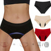 Bamboo Fiber Women Period Panties 4-Layer Mid Waist Leak-proof Menstrual Underwear, Size: XL(Black)