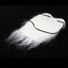 White Bushy Mustache Fake Beard with Elastic Strap(White)