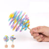 Solid Wood Rotating Lollipop Fischer Series Creative Ornaments Decompression Toy Decompression Artifact(Leaves)