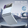 For Samsung Galaxy Z Flip4 lce Folding Series Integrated Clear PC Phone Case(Purple)