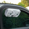 USB Interface Car Cooling Device Car Exhaust Air Circulation Exhaust Fan Car Changing Fan(White)