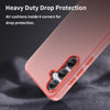 For Samsung Galaxy A55 5G Frosted Translucent TPU Hybrid PC Full Coverage Phone Case(Red)