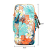 B228 Large Running Mobile Phone Arm Bag Sports Mobile Phone Arm Sleeve Wrap Bag(Flower Gray)