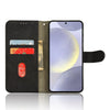 For Samsung Galaxy S25+ 5G Skin Feel Magnetic Flip Leather Phone Case(Black)