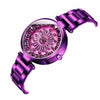 SANDA 1017 Lady Watch All Over The Sky Star 360 Degree Rotating Watch Diamond Steel Band Women Watch(Purple)