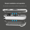 HAIFVA HF-207 For Switch OLED Split Crystal Shell TPU+PC Transparent Protective Case