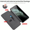 For iPhone 11 Integrated Electricity Pressing Retro Texture Magnetic TPU+PU Leather Case with Card Slot & Holder(Red)