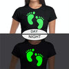 30 x 50cm Luminous PU Engraving Film Heat Transfer Vinyl(White Glowing  Green Light)