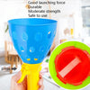 Children Toy Throwing Ball Parent-Child Outdoor Bouncy Ball Game Kit, Random Color Delivery(2 Catapults + 4 Balls)
