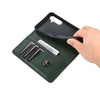 For Samsung Galaxy A36 5G AZNS Magnetic Calf Texture Flip Leather Phone Case(Dark Green)