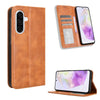 For Samsung Galaxy A36 5G Magnetic Buckle Retro Texture Leather Phone Case(Brown)